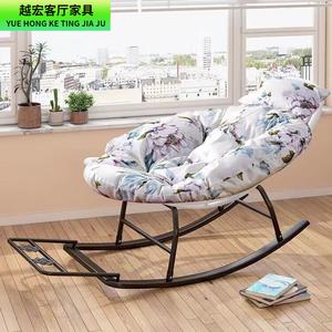 Fantasy Кресло-качалка из ротанга, складное, усиленная рама, белый каркас, сине-зеленый