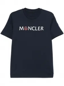 Футболка с логотипом MONCLER, синий