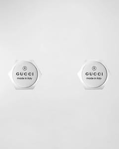 Серьги из стерлингового серебра 10 мм с торговой маркой Gucci