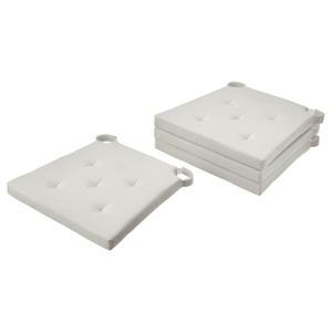 Подушка Ikea Justina на стул, 42/35x40x4 см, кремовый
