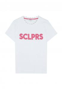 Футболка с принтом STICH Scalpers, белый