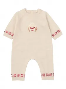 Комбинезон с мотивом кролика Tartine Et Chocolat, бежевый