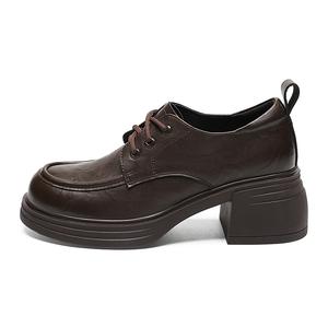 ZHR Женские повседневные туфли 6 см коричневые, цвет Brown