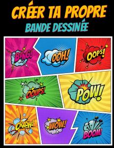 Créer ta propre bande dessinée - Avec bulles - 100 planches: livre vierge de planches à bulles A4 (French Edition) (Independently published)