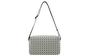 ISSEY MIYAKE Нейлоновая седельная сумка-бокс через плечо унисекс среднего размера светло-серого цвета