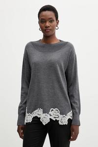 Шерстяной свитер Blugirl Blumarine, серый