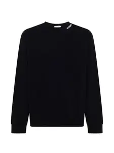 Свитшот с отделкой строчкой Laneus, черный