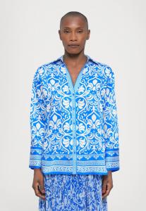 Блуза Alice + Olivia KIVA SHIRT, Soiree True Blue/Blue
