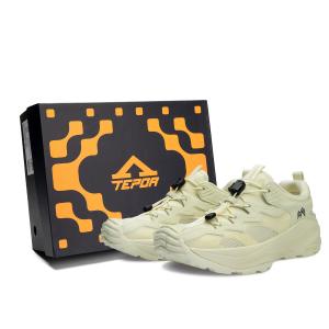 TEPOR Влагоотводящие противоударные нескользящие дышащие быстросохнущие водонепроницаемые треккинговые ботинки для речных походов унисекс Fruit Green Yellow [В комплекте 2 пары стелек]