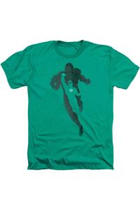 DC Comics Lantern Knockout Adult Heather Tee / Футболка Gildan, цвет kelly green