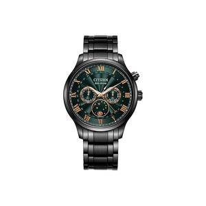 CITIZEN Часы Ecology Drive Collection Solar Quartz Movement Stainless Steel Strap Watch Men's Watch Green Dial, Green