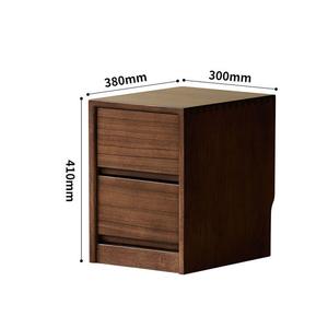 Yu Senyi Комод для спальни из массива ореха, узкий, 3 ящика, готов к использованию