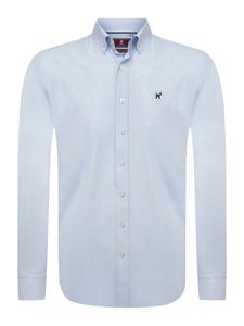 Повседневная рубашка Williot Regular fit Button Up Shirt Oxford, синий/темно-синий