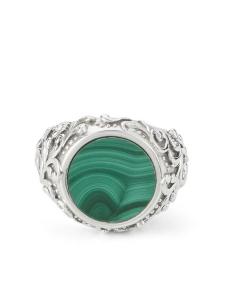 Кольцо Arabesque с малахитом Emanuele Bicocchi, серебряный