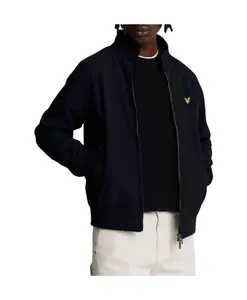 Синяя куртка-бомбер на молнии Lyle & Scott, синий