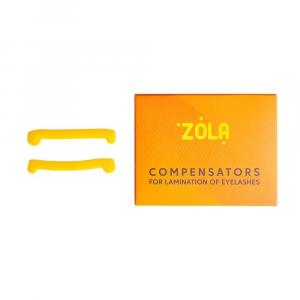 Zola, Насадки-компенсаторы для ламинирования ресниц, 1 пара, оранжевые