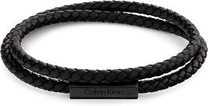 Мужской кожаный браслет Calvin Klein Jewelry, Black