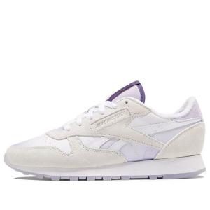 Кроссовки madwoman x classic leather 'white purple oasis' Reebok, белый