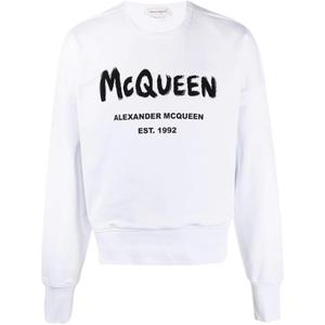 Alexander McQueen Белая толстовка для мужчин