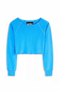 Детская голубая кроп-топ Shane с открытыми плечами KatieJnyc