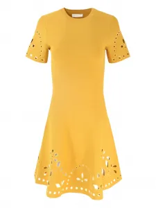 Мини-платье с люверсами Ulla Johnson, желтый