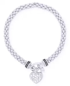 Браслет-Сердечко в коробке Nine West, silver-tone