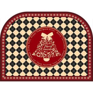 Dajiang Ковер 40х60 см для ванной в новогоднем стиле, из диатомита, нескользящий, быстро сохнущий