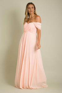 Платье макси с многосторонним вырезом для особых случаев KRISP, розовый