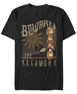 Мужская футболка Disney Moana Beware of the Kakamora с коротким рукавом Fifth Sun, черный