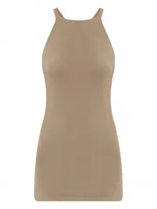 Ребристый топ-борцовка Rick Owens DRKSHDW, нейтральный