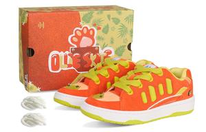 Кроссовки ollieskate Skateboarding Shoes Unisex Low-top Orange/Green, оранжевый/зеленый