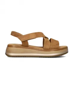 Стильные сандалии коньячного цвета для женщин Gabor, коричневый