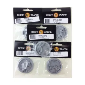 Круглая база для губ №2, 50 мм — Corpse Fields (5 шт.), Miniature Bases - Corpse Fields