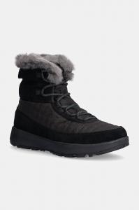 Женские зимние ботинки Columbia Slopeside Peak Luxe V2 из ткани и замши, черный