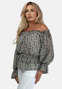 Блуза SPANISH FLORAL REGINA FASHION, серый