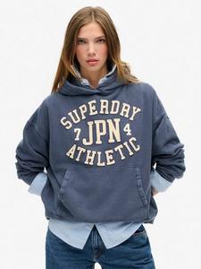 Худи оверсайз с аппликацией Athletic Essentials Superdry, Mariner Navy