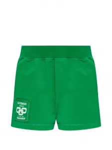 Мини-шорты с нашивкой-логотипом Dsquared2, зеленый