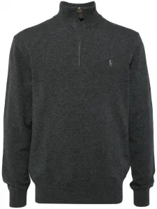 Джемпер Polo Pony с воротником на молнии POLO RALPH LAUREN, серый