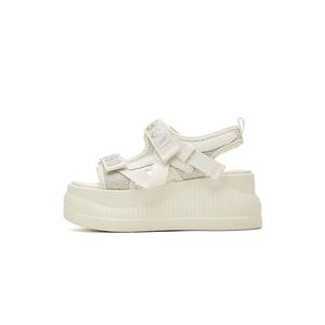 DAPHNE Пляжные сандалии женские, черно-бежевые