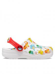 Мюли Crocs Classic Pokemon Clog Kids 207739, белый