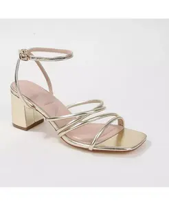 Сандалии Emmarie на блочном каблуке с ремешками BERNESS, золотой