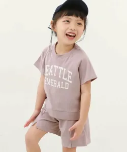 Пижамный комплект с короткими рукавами и логотипом колледжа, размер 25SS Devirock, цвет 002-G Lavender