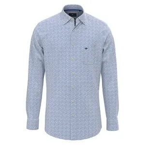 Рубашка Fynch Hatton Flower Print Mix, синий