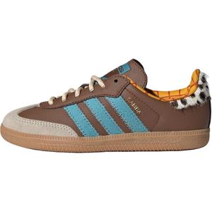 Детские скейтбординговые кроссовки SAMBA OG Preschool Adidas Originals, Коричневый/Синий