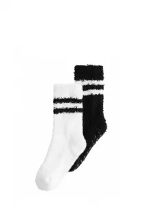 Уютные носки в упаковке из 2 штук. Next, Black/White Tipped