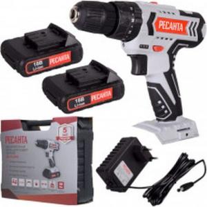 Аккумуляторная дрель-шуруповерт Ресанта ДА-18-2ЛК-У