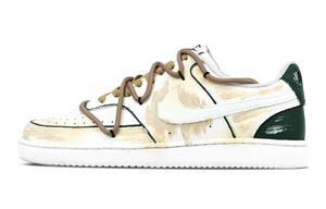 Nike Кроссовки Court Vision 1 Wasteland Literature с низким верхом, противоскользящие, износостойкие, мужские, цвет "земля-желтый"