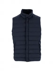 Стеганая куртка с высоким воротником Herno, синий