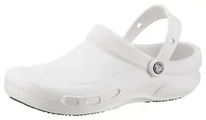 Обувь рабочая Crocs "БИСТРО", сабо для предприятий общественного питания, медсестер, больниц с закрытой зоной для ног, белый