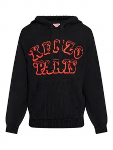 Худи с логотипом Kenzo, черный